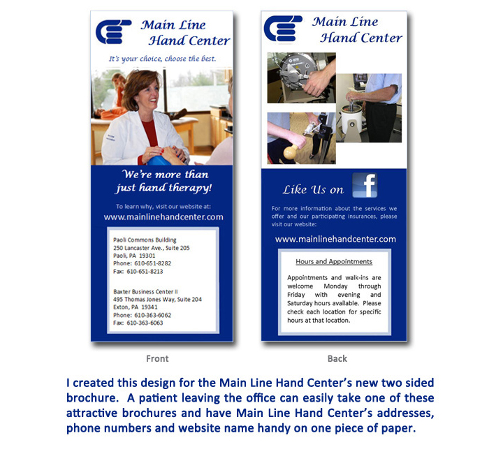 Main Line Hand Center brochure Main Line Hand Center brochure