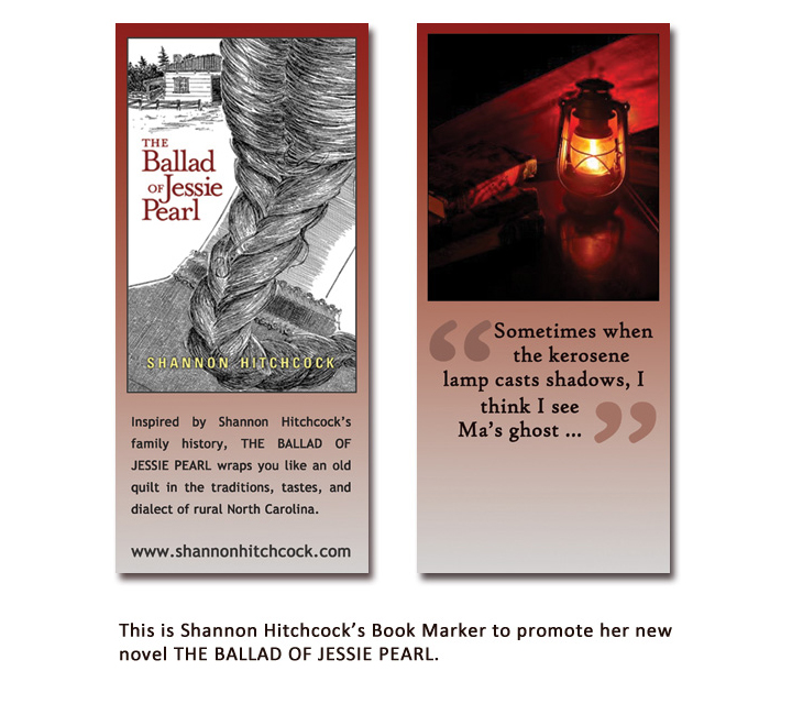 Shannon Hitchcock, Young Adult Writer, book marker for The Ballad of Jessie Pearl Shannon Hitchcock, Young Adult Writer, book marker for The Ballad of Jessie Pearl